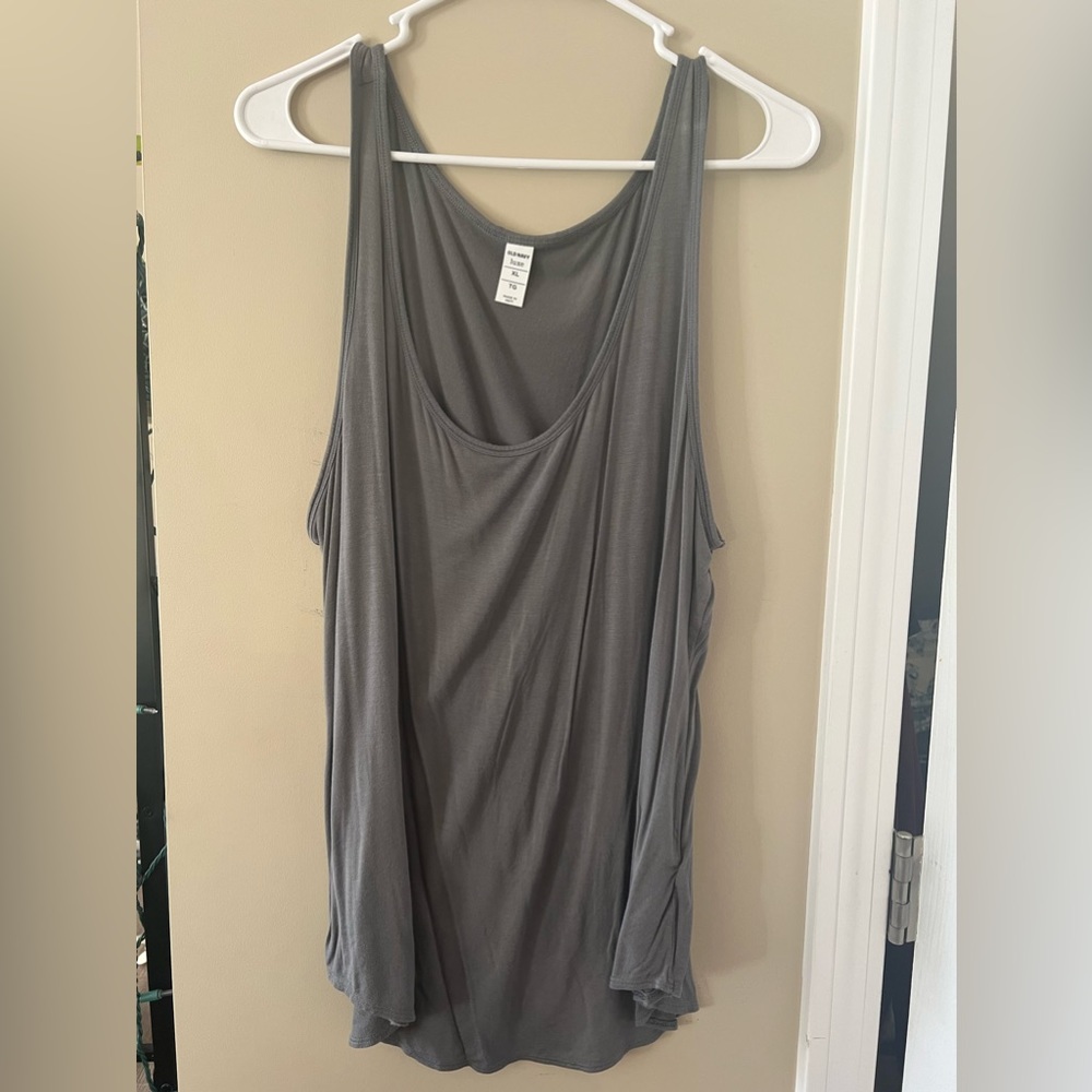 ✨OLD NAVY LUXE GREY TANK XL✨ ‼️WORN ONCE‼️